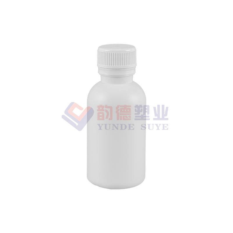 Przezroczysta plastikowa okrągła butelka z fluorem 100 ml-01 (B)